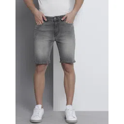 the indian garage co. Solid Men Grey Casual Shorts-picture-22