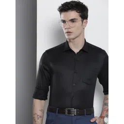 the indian garage co. x luxe Luxe by TIGC Men Slim Fit Opaque Formal Shirt-picture-15