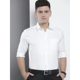 the indian garage co. x luxe Luxe by TIGC Men Solid Slim Fit Opaque Formal Shirt-picture-14