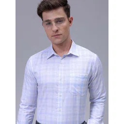 The Indian Garage Co. X Luxe Men Slim Fit Spread Collar Checked Formal Shirt-picture-29