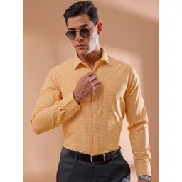 The Indian Garage Co. X Luxe Slim Fit Gingham Checked Formal Shirt-picture-23