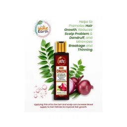 The Indie Earth Red Onion Anti Hair Loss & Hair Growth Combo Pack of 2 - 400 ml image 2