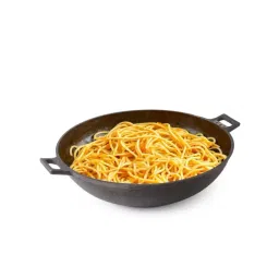 The Indus Valley Black Pre-Seasoned Cast Iron Wok Kadai (3.2 L)-picture-30