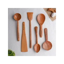 The Indus Valley Brown 6 Piece Wooden Cooking Tool Set-picture-15