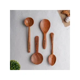 The Indus Valley Brown Wooden Spatulas - Set of 4-picture-41