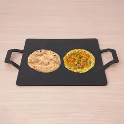 the indus valley Pre-Seasoned Light Iron Square Tawa for Dosa/Chapathi with Twin Handle - 12 inch Tawa 30.4 cm diameter-picture-28