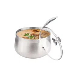 The Indus Valley Silver Stainless Steel Sauce Pan with Glass Lid (Dia:16cm, 1.5L)-picture-38