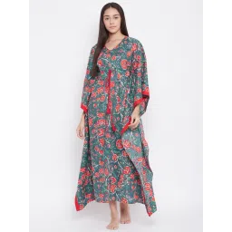 The Kaftan Company Blue Printed Kaftan-picture-25