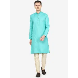 THE KURTA COMPANY Men Thread Work Kurta-picture-17