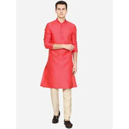 THE KURTA COMPANY Men Thread Work Kurta-picture-18