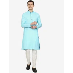 THE KURTA COMPANY Men Thread Work Kurta-picture-19
