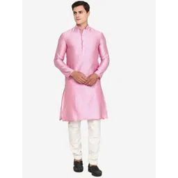 THE KURTA COMPANY Men Thread Work Kurta-picture-28