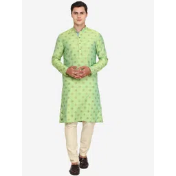 THE KURTA COMPANY Men Thread Work Kurta-picture-29
