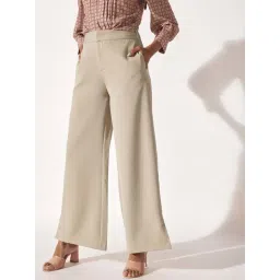 The Label Life Beige Plain Trousers-picture-41
