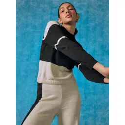 The Label Life Black Cotton Slim Fit Geometric Top-picture-31