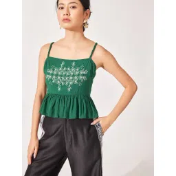 The Label Life Green Embroidered Top-picture-38