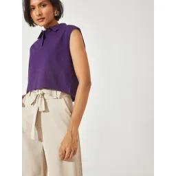 The Label Life Purple Crop Top-picture-37