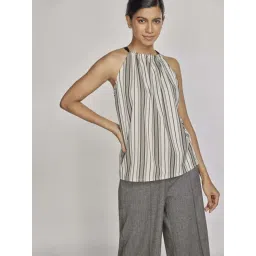 The Label Life White Striped Top-picture-40