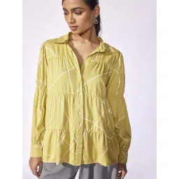 The Label Life Yellow Printed Shirt-picture-32