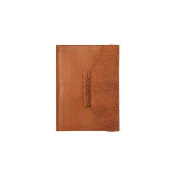 THE LEATHER STORY Essential Leather Notebook Tan Croc Print Orgnaiser-picture-27