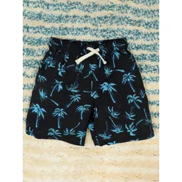 The Lion and The Fish Boys Tropical Printed Relaxed Fit Shorts-picture-43