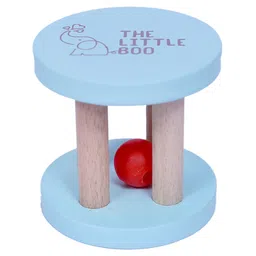 The Little Boo Wooden Drum Rattle - Brown-image-38