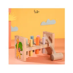 The Little Boo Wooden Hammer Bench-  Brown-image-25