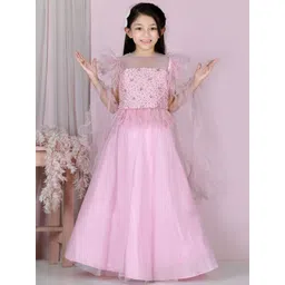 THE LITTLE CELEBS Girls Embellished Beads and Stones Ready to Wear Lehenga & Blouse With Dupatta-picture-35