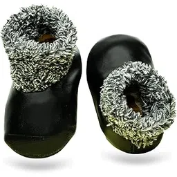 the little lookers Baby Leather Socks I Winter Leather Socks for Baby Boys/Baby Girls-picture-36