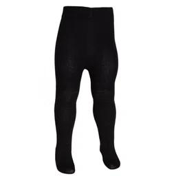 The little lookers Cotton Knit Solid Stockings - Black-picture-16