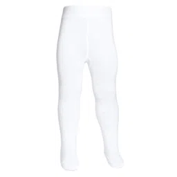 The little lookers Cotton Knit Solid Stockings - White-picture-10