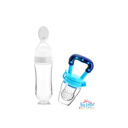 The Little Lookers Kids White Solid Squeeze Food Grade Silicon Bottle Feeder & Fruit Pacifier-picture-32