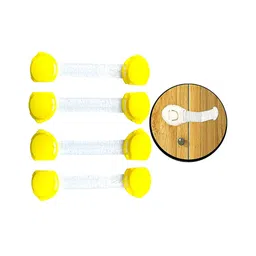 THE LITTLE LOOKERS Multipurpose Safety Lock for Doors, Cabinet, Fridge, Drawer Yellow - Pack of 4-picture-11