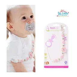The Little Lookers Silicone Pacifier Clip for Baby Boys and Girls, Fits Most Pacifiers and Teething Toys - Baby Pink.-picture-20