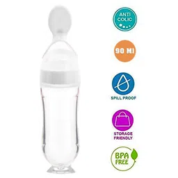 The Little Lookers Squeezy Silicone Food Feeder Pink - 90 ml-picture-27