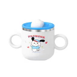 THE LITTLE LOOKERS Stainless Steel Sipper Bottle for Kids/Double Wall & Sipper Cups with Straw/Travelling Sipper Bottle for Kids - White (Print May Very) - 280 ml-picture-10