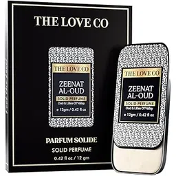 THE LOVE CO. Solid Perfume for Men & Women | Long-Lasting Woody & Spicy Fragrance Balm | Alcohol-Free, Travel-Friendly, Pocket Perfume Stick | Luxury Scent - 12gm (Zeenat Al-Oud)-picture-11
