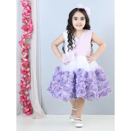 The Lush Affair Floral Net Fit & Flare Dress-picture-19