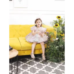 The Lush Affair Girls Caroline Flutter Sleeve A-Line Dress-picture-11