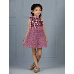 The Lush Affair Girls Embellished A-Line Dress-picture-15