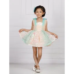 The Lush Affair Girls Embellished Sequined Fit & Flare Mini Dress-picture-33