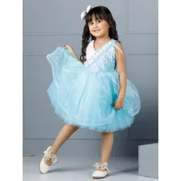 The Lush Affair Girls Net Fit & Flare Dress-picture-33