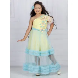 The Lush Affair Girls  Net Maxi Dress-picture-41