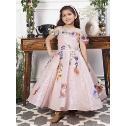 The Lush Affair Lily Girls Embellished Applique Fit & Flare Maxi Dress image 3