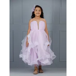 The Lush Affair Net Fit and Flare Maxi Dress-picture-30