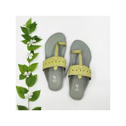 The Madras Trunk Grey Green Kolhapuris-picture-12