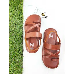 THE MADRAS TRUNK Kids Open Toe Flats With Backstrap-image-40