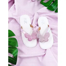 THE MADRAS TRUNK Kids Textured Open Toe Flats-image-30