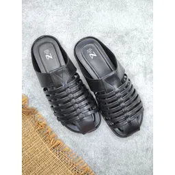 THE MADRAS TRUNK Men Ethnic Slip-On Comfort Sandals-picture-29