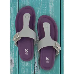 THE MADRAS TRUNK Men Purple Comfort Sandals with Buckles-picture-33